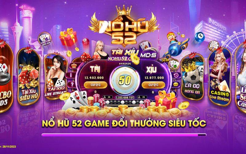 Cổng game cá cược Nổ Hũ 52 siêu VIP